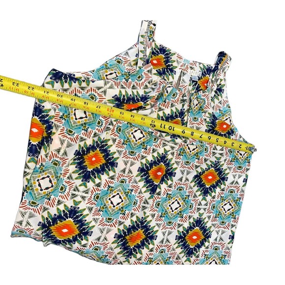 Spense Womens White Aztec Print Dress Sz Large NWT Side Slit Coverup - Picture 12 of 16